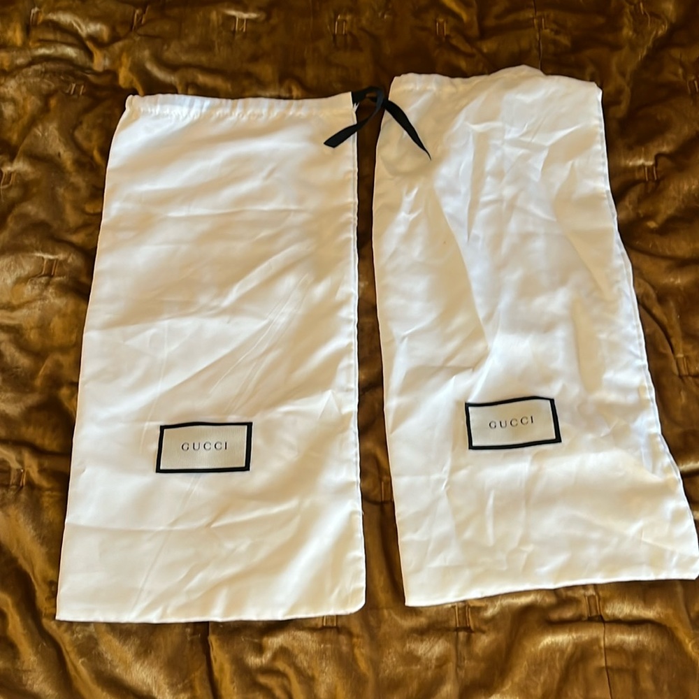 Guaranteed authentic Gucci dust bags.